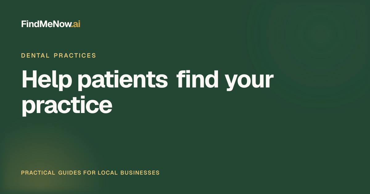 Title card for How Can My Dental Practice Get Found in ChatGPT and AI Search?